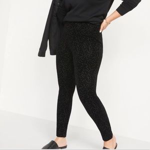 Old Navy Velvet Leopard Pants Skinny XL Tall